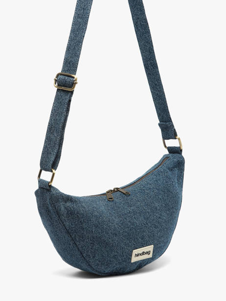 Sac Bandoulière Denim Coton Hindbag Bleu denim DE vue secondaire 2