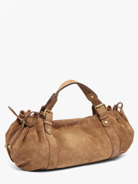 Sac Porté épaule Folk Cuir Gerard darel Beige folk DES01407 vue secondaire 2