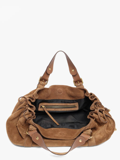 Sac Porté épaule Folk Cuir Gerard darel Beige folk DES01407 vue secondaire 4