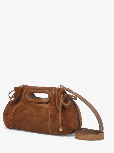 Sac Bandoulière Studio Cuir Gerard darel Marron studio DES08405 vue secondaire 2