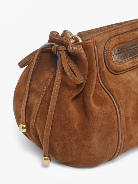 Sac Bandoulière Studio Cuir Gerard darel Marron studio DES08405 vue secondaire 3