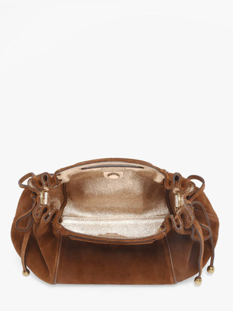 Sac Bandoulière Studio Cuir Gerard darel Marron studio DES08405 vue secondaire 4