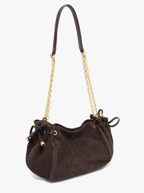 Sac Bandoulière Studio Cuir Gerard darel Marron studio DES07477 vue secondaire 2