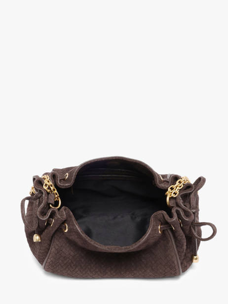 Sac Bandoulière Studio Cuir Gerard darel Marron studio DES07477 vue secondaire 4