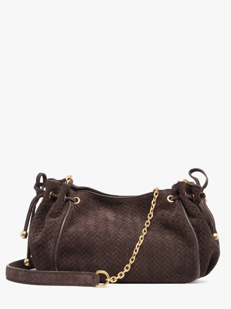 Sac Bandoulière Studio Cuir Gerard darel Marron studio DES07477 vue secondaire 5