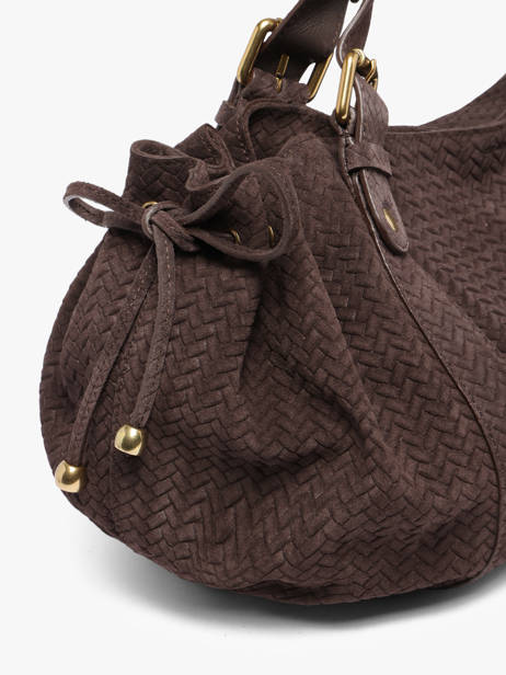 Sac Porté épaule Studio Cuir Gerard darel Marron studio DES01477 vue secondaire 3
