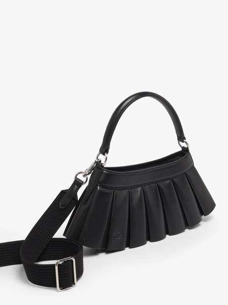 Sac Porté épaule Lenglen Cuir Lacoste Noir lenglen NU5465DP vue secondaire 2