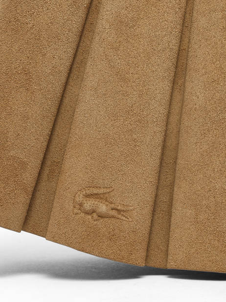 Sac Porté épaule Lenglen Cuir Lacoste Beige lenglen NU5468DX vue secondaire 3