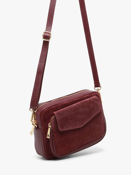 Sac Bandoulière Velvet Caviar Cuir Milano Rouge velvet caviar VC25067 vue secondaire 1