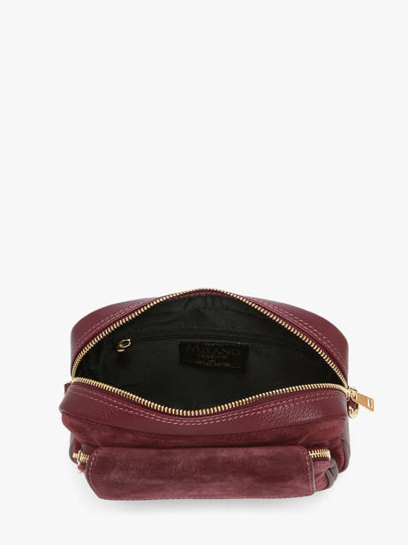 Sac Bandoulière Velvet Caviar Cuir Milano Rouge velvet caviar VC25067 vue secondaire 2