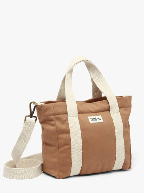 Sac Porté Main Louise Coton Hindbag Marron best seller LOUISE vue secondaire 2