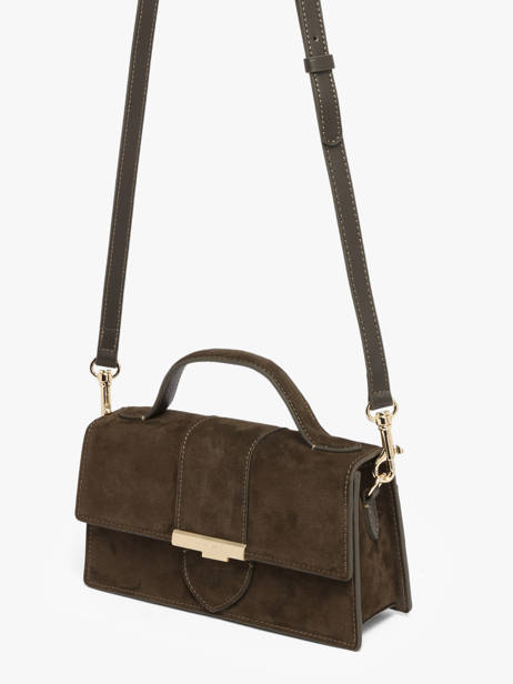 Sac Bandoulière Suede Ily Cuir Lancaster Vert suede ily 10 vue secondaire 2