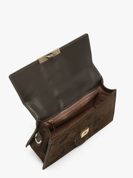 Sac Bandoulière Suede Ily Cuir Lancaster Vert suede ily 10 vue secondaire 3