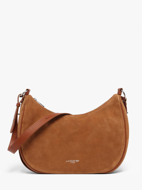 Sac Porté épaule Suede Cuir Lancaster Marron suede 82