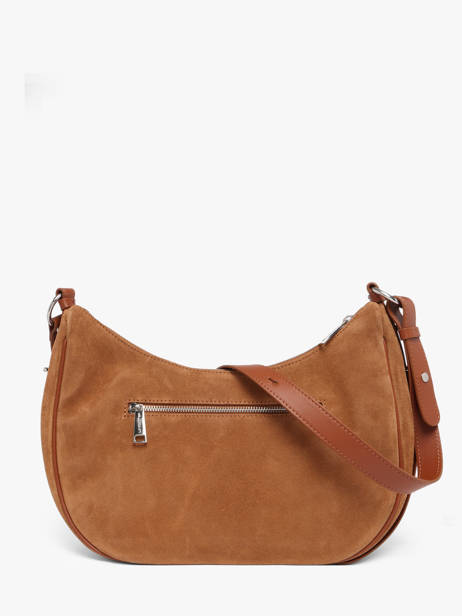 Sac Porté épaule Suede Cuir Lancaster Marron suede 82 vue secondaire 4