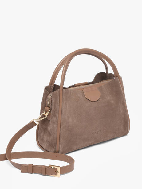 Sac Porté Main Suede Ida Cuir Lancaster Beige suede ida 101 vue secondaire 2