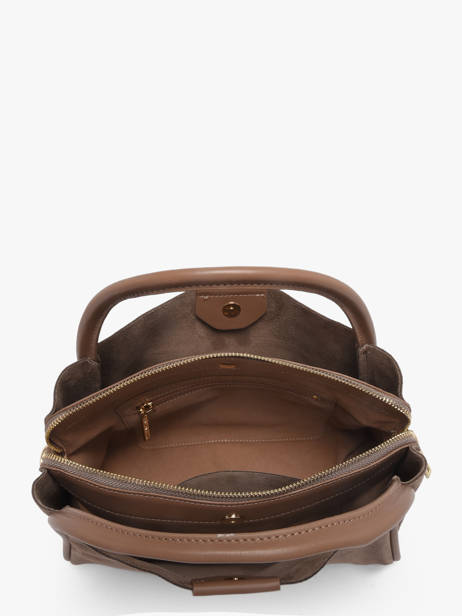 Sac Porté Main Suede Ida Cuir Lancaster Beige suede ida 101 vue secondaire 3