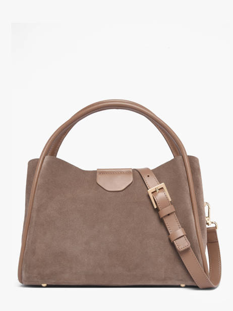 Sac Porté Main Suede Ida Cuir Lancaster Beige suede ida 101 vue secondaire 4