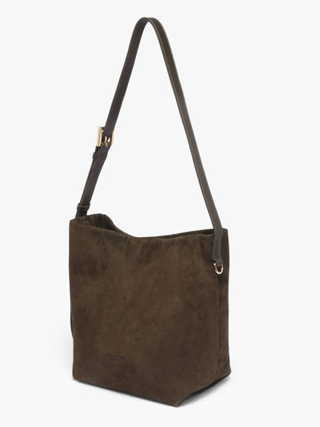 Sac Bandoulière Suede Cuir Lancaster Vert suede 56 vue secondaire 2