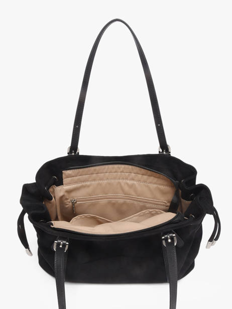Sac Porté épaule Velvet Emma Polyester Lancaster Noir velvet emma 97 vue secondaire 3