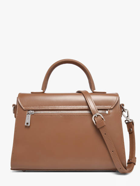Sac Bandoulière M Suave Cuir Lancaster Marron suave even 17 vue secondaire 4