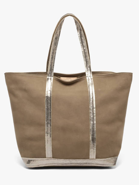Sac Porté épaule Cabas Cuir Cuir Vanessa bruno Vert cabas cuir 8V40409