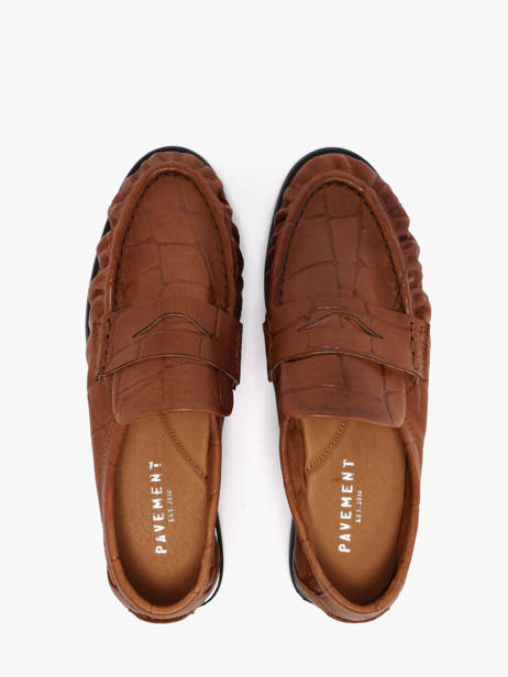 Mocassins En Cuir Pavement Marron women 24139052 vue secondaire 3