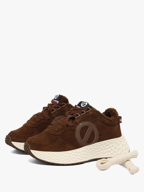 Sneakers Plateforme En Cuir No name Vert women NNVESC04 vue secondaire 1