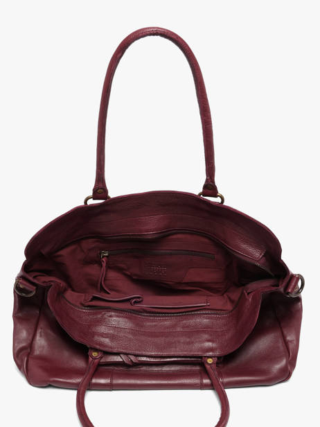Sac Porté épaule A4 Cow Cuir Basilic pepper Rouge cow BCOW78 vue secondaire 3
