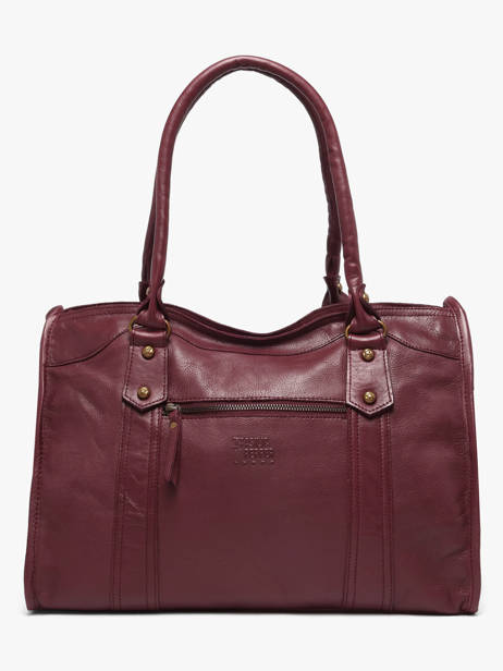 Sac Shopping A4 Cow Cuir Basilic pepper Rouge cow BCOW31