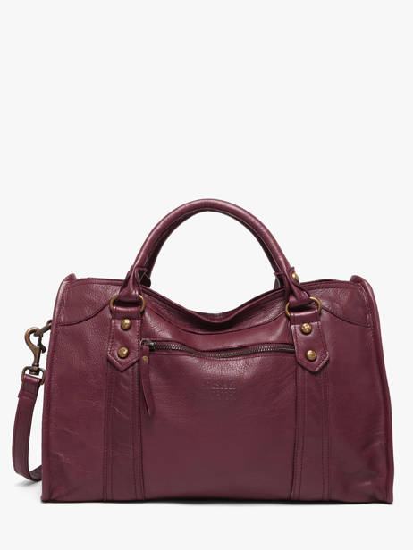 Sac Porté Main Cow Cuir Basilic pepper Rouge cow BCOW22