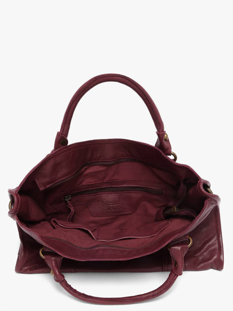 Sac Porté Main Cow Cuir Basilic pepper Rouge cow BCOW22 vue secondaire 3