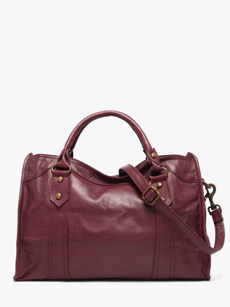 Sac Porté Main Cow Cuir Basilic pepper Rouge cow BCOW22 vue secondaire 4