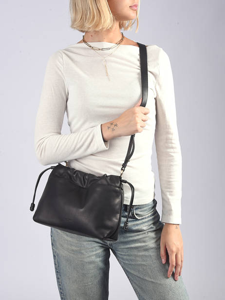 Sac Bandoulière Lush Cuir Lancaster Noir lush 112 vue secondaire 1