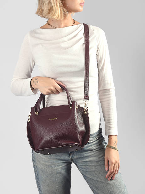 Sac à Main Foulonne Double Cuir Lancaster Marron foulonne double louisa 18 vue secondaire 1