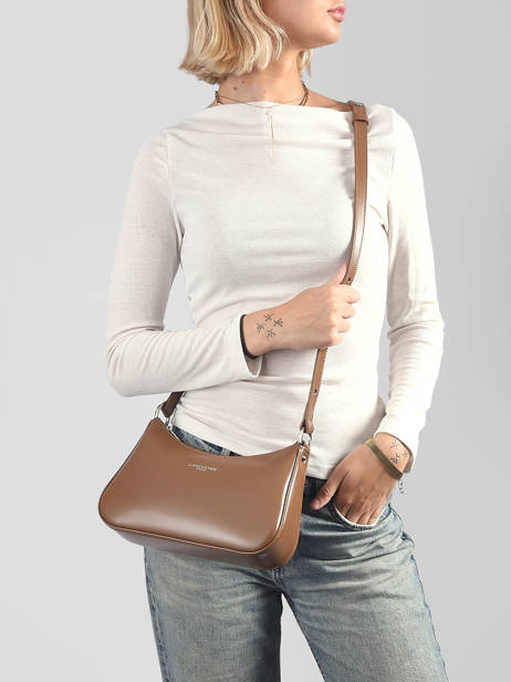 Sac Bandoulière Suave Cuir Lancaster Marron suave ace 22 vue secondaire 1