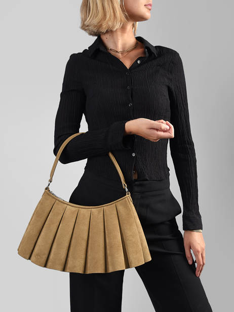 Sac Porté épaule Lenglen Cuir Lacoste Beige lenglen NU5468DX vue secondaire 1