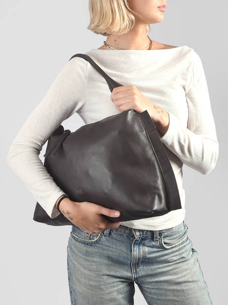 Sac Porté épaule Leather Cuir Biba Marron leather VIE1L vue secondaire 1