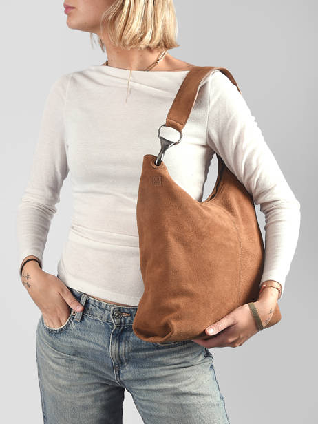 Sac Porté épaule Leather Cuir Biba Marron leather JAP2L vue secondaire 1