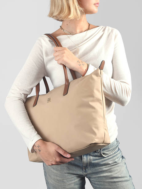 Sac Porté épaule Popette Nylon Tommy hilfiger Beige popette AW17711 vue secondaire 1
