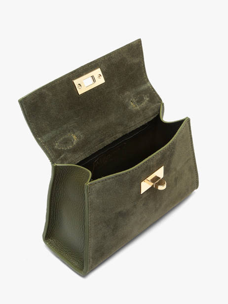 Sac Porté épaule Velvet Caviar Cuir Milano Vert velvet caviar VC25116 vue secondaire 2