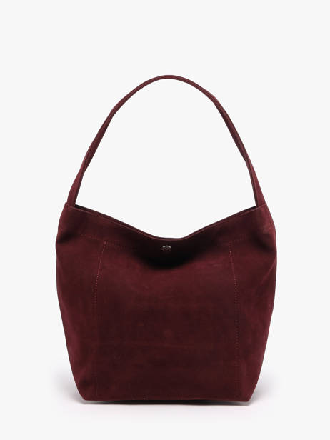 Sac Porté épaule Suedine Kba Polyester Lancaster Rouge suedine kba 60 vue secondaire 4