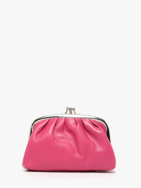 Porte-monnaie Cuir Hexagona Rose coconut E77271 vue secondaire 3