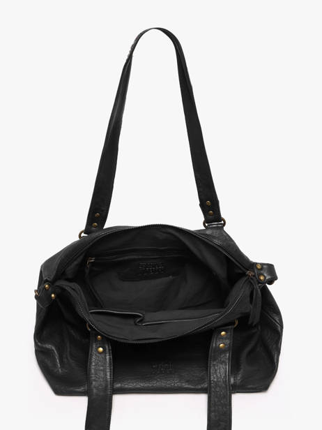 Sac Porté épaule Brooklyn Cuir Basilic pepper Noir brooklyn BBRO04 vue secondaire 4