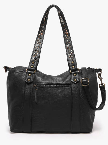 Sac Porté épaule Brooklyn Cuir Basilic pepper Noir brooklyn BBRO04 vue secondaire 5