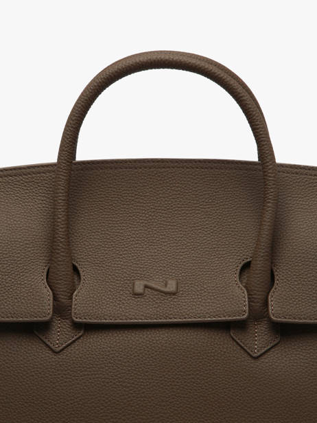 Sac à Main Clara Cuir Nathan baume Marron nathan 2 vue secondaire 3