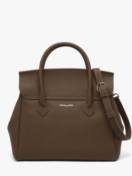 Sac à Main Clara Cuir Nathan baume Marron nathan 2 vue secondaire 5