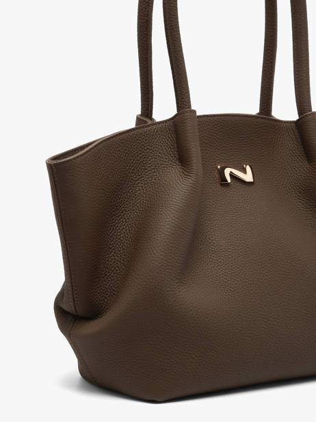 Sac Porté épaule Galatée Cuir Nathan baume Marron nymphea 3 vue secondaire 2