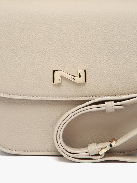 Sac Bandoulière Ulysse Cuir Nathan baume Beige odyssey 2 vue secondaire 2