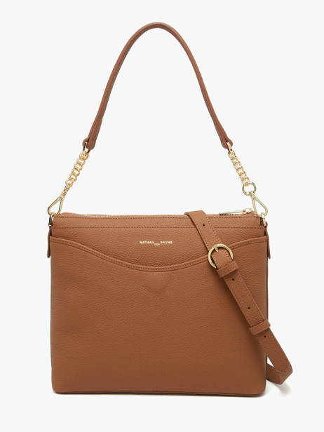 Sac Bandoulière Greta Cuir Nathan baume Marron riviera 2 vue secondaire 4